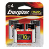 MAX Alkaline Batteries C 4 Batteries Pack