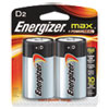 MAX Alkaline Batteries D 2 Batteries Pack