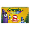 Classic Color Crayons in Flip Top Pack with Sharpener 96 Colors