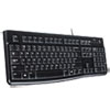 K120 Ergonomic Desktop Wired Keyboard USB Black