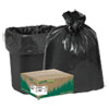 Recycled Can Liners 7 10gal .85mil 24 x 23 Black 500 Carton