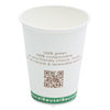 Compostable Live Green Art Hot Cups 12oz White 1000 Carton