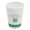 Compostable Insulated Ripple Grip Hot Cups 12oz White 50 Pack
