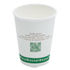Compostable Insulated Ripple Grip Hot Cups 12oz White 25 Pack