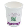 Compostable Insulated Ripple Grip Hot Cups 8oz White 50 Pack