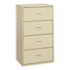 400 Series Four Drawer Lateral File 30w x 19 1 4d x 53 1 4h Putty