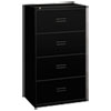 400 Series Four Drawer Lateral File 30w x 19 1 4d x 53 1 4h Black