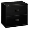 400 Series Two Drawer Lateral File 30w x 19 1 4d x 28 3 8 Black