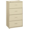 400 Series Four Drawer Lateral File 36w x 19 1 4d x 53 1 4h Putty