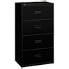 400 Series Four Drawer Lateral File 36w x 19 1 4d x 53 1 4h Black