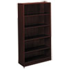 BL Laminate Series Five Shelf Bookcase 32w x 13 13 16d x 65 3 8h Mahogany