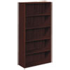 10500 Series Laminate Bookcase Five Shelf 36w x 13 1 8d x 71h Mahogany