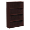 10500 Series Laminate Bookcase Four Shelf 36w x 13 1 8d x 57 1 8h Mahogany