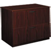 BL Laminate Two Drawer Lateral File 35 1 2w x 22d x 29h Mahogany