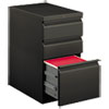 Brigade Mobile Pedestal with Pencil Tray Insert, Left/Right, 3-Drawers: Box/Box/File, Letter, Charcoal, 15" x 22.88" x 28"