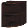 10500 Series Two Shelf End Cap Bookshelf 24w x 24d x 29 1 2h Mahogany