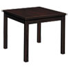 Laminate Occasional Table, Square, 24w x 24d x 20h, Mahogany
