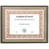 Director Series Document and Photo Frame 11 x 14 Mahogany Silver Frame
