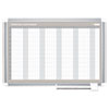 Perpetual Year Planner 48x36 White Silver