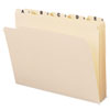 Indexed File Folders 1 5 Cut Indexed A Z Top Tab Letter Manila 25 Set