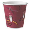 Polycoated Hot Paper Cups 10 oz Bistro Design 50 Pack 20 Pack Carton