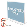 Classic Image Double-Sided Sign Holder, 11 x 8.5 Insert, Clear