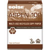 ASPEN 100% Multi Use Recycled Paper 92 Bright 20lb 8 1 2 x 14 White