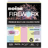 FIREWORX Colored Paper 20lb 8 1 2 x 11 Pastel Popper Mix 500 Sheets Ream