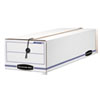LIBERTY Storage Box Record Form 9 1 2 x 23 1 4 x 6 White Blue 12 Carton