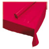 Plastic Roll Tablecover 40 quot; x 100 ft Red
