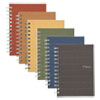 MEAD PRODUCTS 45186 Recycled Notebook, College Ruled, 7 x 5, 80 Sheets, Perforated, Assorted