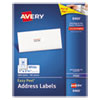 Easy Peel Mailing Address Labels Inkjet 1 x 2 5 8 White 3000 Box