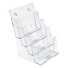 4-Compartment DocuHolder, Booklet Size, 6.88w x 6.25d x 10h, Clear