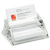 Stratus Acrylic Business Card Holder Holds 40 3 1 2 x 2 Cards Clear