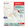 Standard Weight Polypropylene Sheet Protector, Non-Glare, 11 x 8 1/2, 50/BX