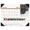 Recycled Beautiful Wildlife Photographic Monthly Desk Pad Calendar 22x17 2017