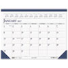 Recycled Two Color Monthly Desk Pad Calendar 18 1 2 x 13 2017