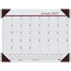 Recycled EcoTones Mountain Gray Monthly Desk Pad Calendar 22 x 17 2017