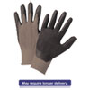 Nitrile Coated Gloves Gray Black Nylon Knit Small 12 Pairs