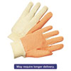1000 Series PVC Dotted Canvas Gloves Orange Black Large 12 Pairs