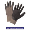 Nitrile Coated Gloves Gray Black Nylon Knit Medium 12 Pairs