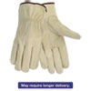 Economy Leather Driver Gloves Medium Beige Pair