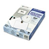 Badge holder kits with micro-perforated laser/inkjet insert sheets.