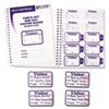 C-Line&reg; Time's Up!&reg; Self-Expiring Visitor Badges with Registry Log