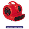 Commercial Three Speed Air Mover 1 2 hp Motor 20 lbs Red Black