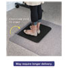 Sit or Stand Mat for Carpet or Hard Floors 36 x 53 with Lip Clear Black