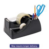 Recycled 2 in 1 Heavy Duty Tape Dispenser 1 quot; and 3 quot; Cores Black