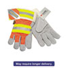 Luminator Reflective Gloves Orange HiVis Stripe Lime Silver X Large Dozen
