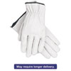 Grain Goatskin Driver Gloves White X Large 12 Pairs