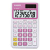 SL 300SVCPK Handheld Calculator 8 Digit LCD Pink